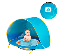 Палатка детская с бассейном автоматическая WM-BABY POOL для пляжа малышей детский бассейн дачи h