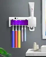 Диспенсер для зубної пасти та щіток авто Multi-function Toothbrush sterilizer JX008 W79 стерилізатор h