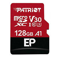 Карта памяти Patriot 128GB microSDXC class 10 UHS-I/U3 EP A1 (PEF128GEP31MCX) h