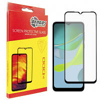 Стекло защитное Dengos Full Glue Motorola E13/E20 (black) (TGFG-282) c