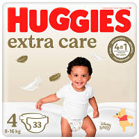 Подгузники Huggies Extra Care Size 4 (8-16 кг) 33 шт (5029053583143) c