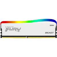 Модуль памяти для компьютера DDR4 8GB 3200 MHz Beast White RGB SE Kingston Fury (ex.HyperX) (KF432C16BWA/8) h