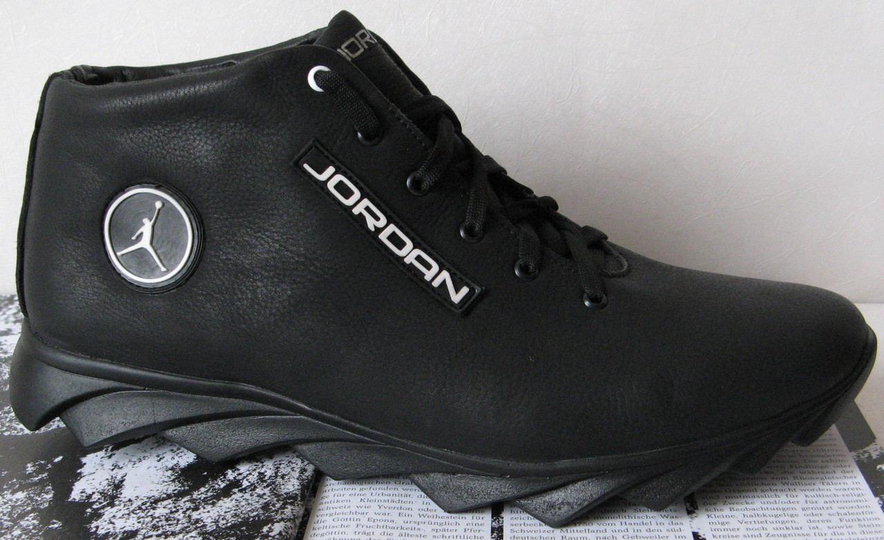 Jordan зимние кроссовки! Мужские кросовки натуральная кожа обувь в стиле Джордан мех 42,44 разм - фото 5 - id-p2057812860