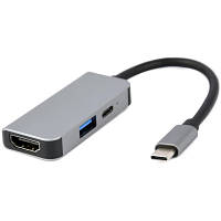 Концентратор Cablexpert USB-C 3-in-1 (USB/HDMI/PD) (A-CM-COMBO3-02) h