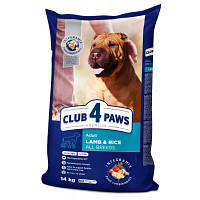 Сухой корм для собак Club 4 Paws Премиум. Ягненок и рис 14 кг (4820083909573) c