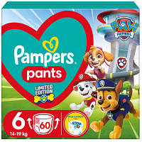 Підгузник Pampers Extra Large Розмір 6 (14-19 кг) Paw Patrol 60 шт (8006540863657) h