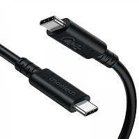 Дата кабель USB-C to USB-C 0.8m USB4 40Gbps PD 100W 8K60Hz Choetech (XCC-1028-BK) h