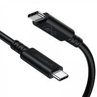 Дата кабель USB4 Type-C to Type-C 0.8m 40Gbps PD 100W 8K60Hz Choetech (XCC-1028-BK) c