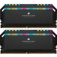 Модуль памяти для компьютера DDR5 32GB (2x16GB) 6400 MHz Dominator Platinum RGB Black Corsair