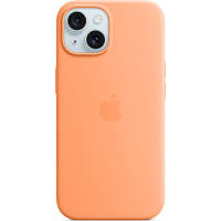 Чехол для мобильного телефона Apple iPhone 15 Silicone Case with MagSafe Orange Sorbet (MT0W3ZM/A) h