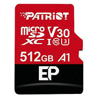 Карта памяти Patriot 512GB microSD class 10 UHS-I U3 (PEF512GEP31MCX) c