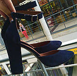 Mante! Красиві жіночі шкіра чорного кольору босоніжки туфлі підбор 10 см весна літо осінь 36,40 розм, фото 8