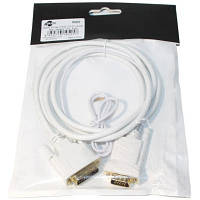 Кабель мультимедийный DVI to VGA 24+1pin, 1.0m white Atcom (9505) c