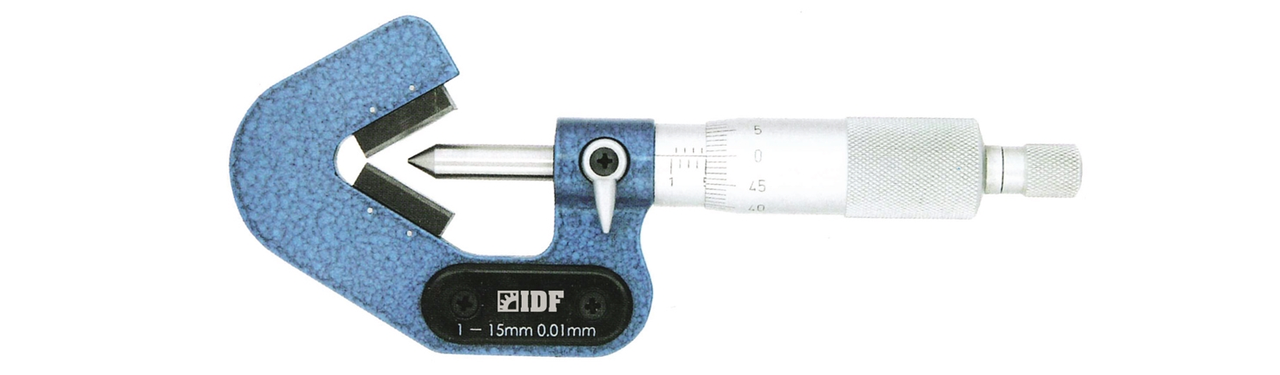 Мікрометр МТІ 1-15 мм, призматичний, ціна ділення 0.01 мм, IDF(Італія)