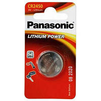 Батарейка Panasonic CR 2450 * 1 LITHIUM (CR-2450EL/1B) h