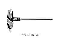 Ключ "TORX" YATO : "T"- образний, Т25, двосторонній, L= 130 мм [12/240]