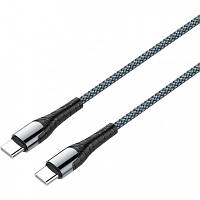 Дата кабель USB-C to USB-C 1.0m PD Fast Charging 65W 3А grey ColorWay (CW-CBPDCC040-GR) h
