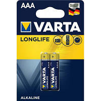 Батарейка Varta AAA Varta Longlife LR03 * 2 (04103101412) c