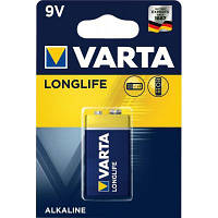 Батарейка Varta Longlife 9V 6LR61 (04122101411) h