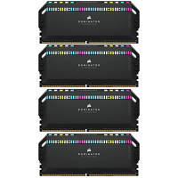 Модуль памяти для компьютера DDR5 64GB (4x16GB) 6200 MHz Dominator Platinum RGB Black Corsair