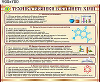 Стенд "Техніка безпеки в кабінеті хімії"