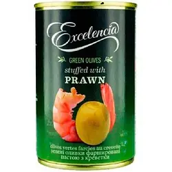 Оливки Excelenciaз Креветками жб 314 мл