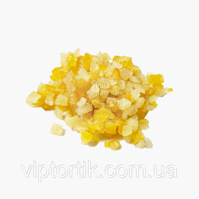 Цукати для кулічів — Лимонні кубики 6х6 мм — 1 кг, фото 1