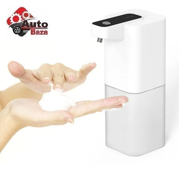 Сенсорний дозатор мила, Автоматичний диспенсер для рідкого пінного мила сенсорний акумуляторний 400 мл