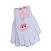 Рукавички дитячі подвійні альпака Жираф 4-6 роки осінь-зима білий, фото 6