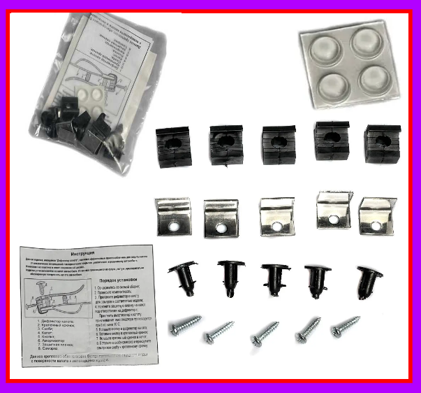 Кріплення для дефлектора капота (мухобійки) "євро кріплення" AV-Tuning, фото 1