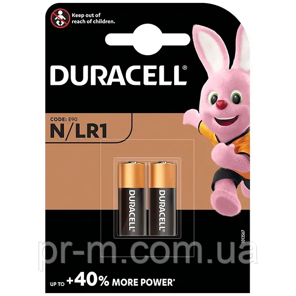 Батарейка DURACELL LR1 на блістері (ціна вказана за 1шт)