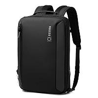 Городской рюкзак-сумка для ноутбука Ozuko 9490S 15,6" Черный