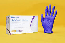 Рукавички НІТРИЛОВІ ТМ Medicom SafeTouch Advanced без пудри, р. S (фіолетові), 3,5 гр