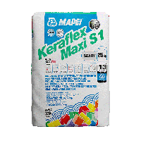 Высокопроизводительный деформативный клей(от 3 до 15 мм) Mapei Keraflex Maxi S1 Grey/Серый 25 кг.Харьков