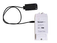 Выключатель Wi-Fi реле Sonoff TH16 с датчиком влажности и температуры AM2301, Белый