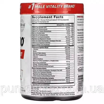 Передтренувальний комплекс Force Factor Test X180 Pre-Workout 420 г (30 порц.), фото 3