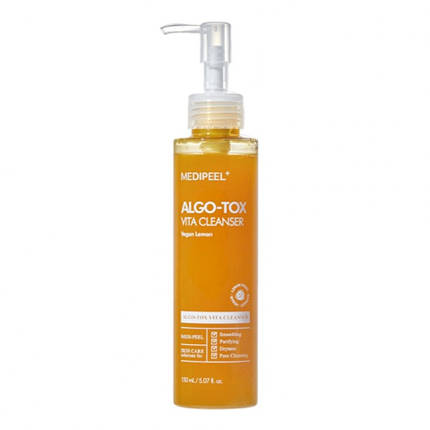 Веганська пінка для очищення і освітлення шкіри Medi-Peel Algo-Tox Vita Cleanser Vegan Lemon 150 ml, фото 1