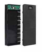 Корпус для повербанка 18650 8 акумуляторів 2хUSB+microUSB+Type-C 2,1А LCD екран