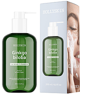 Заспокійливий очищувальний гель з ектрактом гінкго білоба Hollyskin Ginkgo Biloba Calming Cleanser 200мл