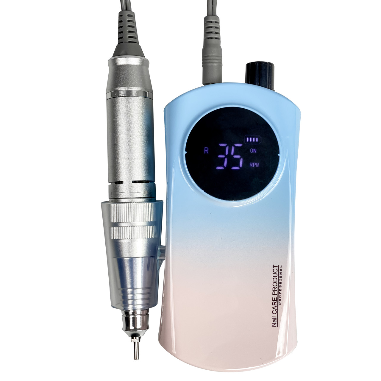 Фрезер для манікюру на акумуляторі блакитний 35000 обертів Nail Drill ZS 237 манікюрний фрезер 30W