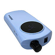 Фрезер для манікюру на акумуляторі блакитний 35000 обертів Nail Drill ZS 237 манікюрний фрезер 30W, фото 7