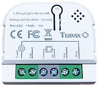 Выключатель умный Tervix Pro Line ZigBee Switch на (1 клавиша/розетка), Белый