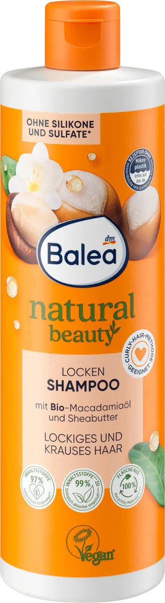 Шампунь для локонів Balea Natural Beauty 400 мл