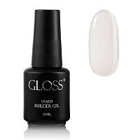 Однофазний гель з пензлем Builder Gel GLOSS Milky, 18 мл