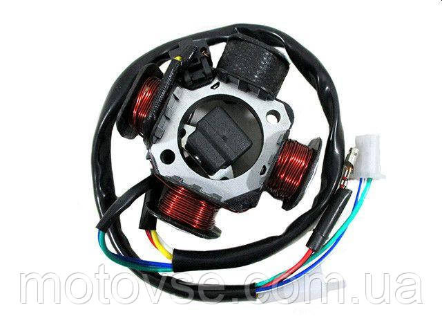 Статор генератора (магнето) на скутер Suzuki AD 50/100 SEPIA (3+1 ...