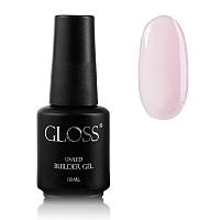 Однофазный гель с кистью Builder Gel GLOSS Pale Pink, 18 мл