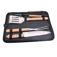 Набор инструментов для гриля в чехле 4 шт, BBQ Tools Set AL 4 (36 шт/ящ)