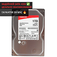 HDD 1TB жесткий диск Toshiba P300 HDWD110UZSVA HDD диск на 1 ТБ SATA