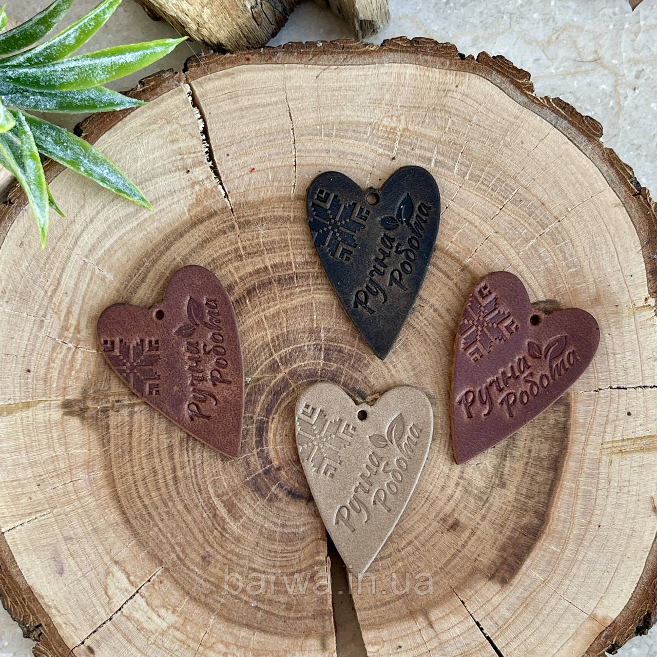 БІРКА СЕРДЕНЬКО 4 см РУЧНА РОБОТА