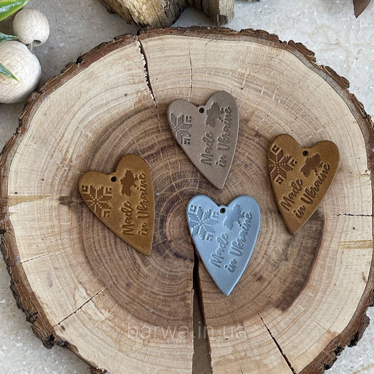 БІРКА СЕРДЕНЬКО 4 см MADE IN UKRAINE